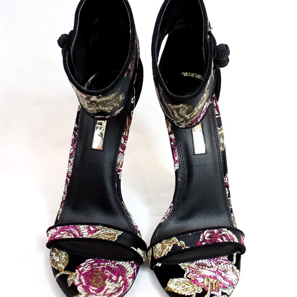 Multi color Open Toe Stiletto Heel Sandals - Picture 5 of 5